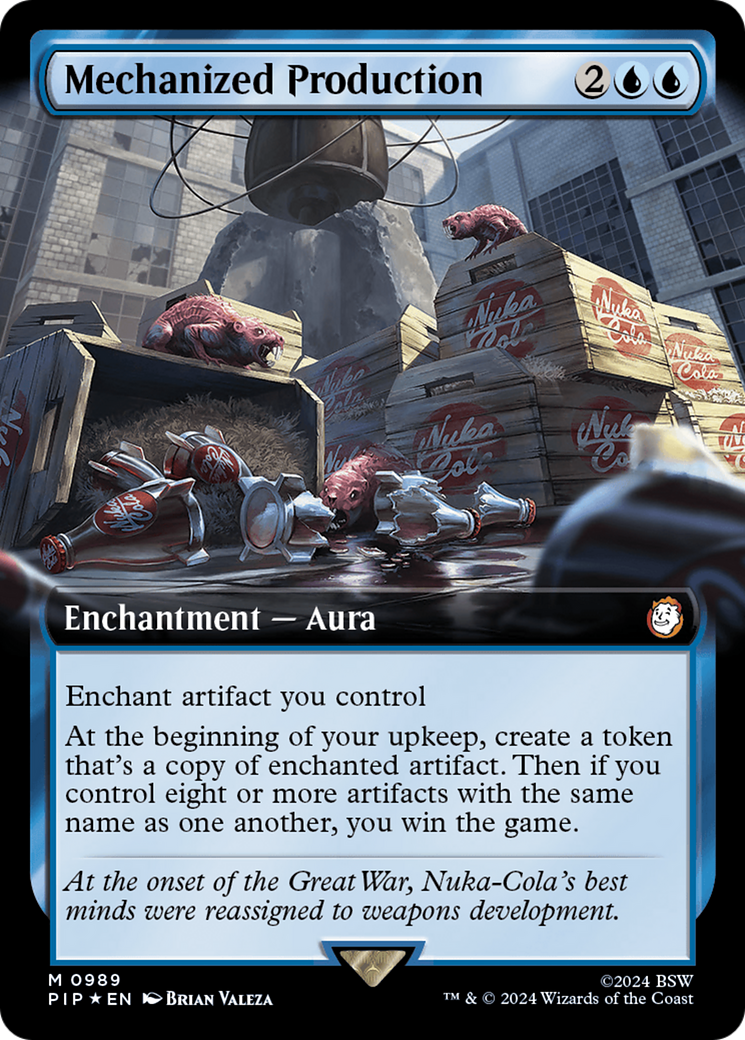 Mechanized Production (Extended Art) (Surge Foil) [Fallout] | Spectrum Games