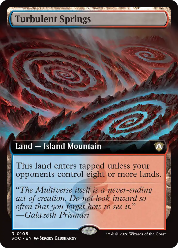 Turbulent Springs (Extended Art) [Secrets of Strixhaven Commander] | Spectrum Games