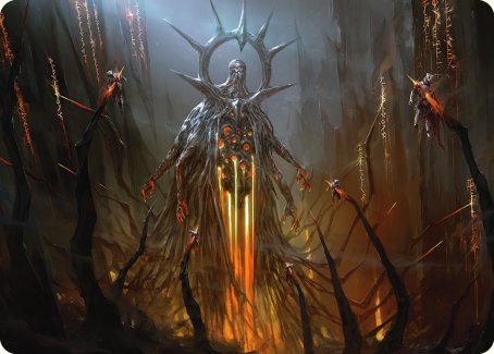 Solphim, Mayhem Dominus Art Card [Phyrexia: All Will Be One Art Series] | Spectrum Games