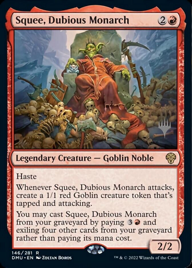 Squee, Dubious Monarch (Promo Pack) [Dominaria United Promos] | Spectrum Games