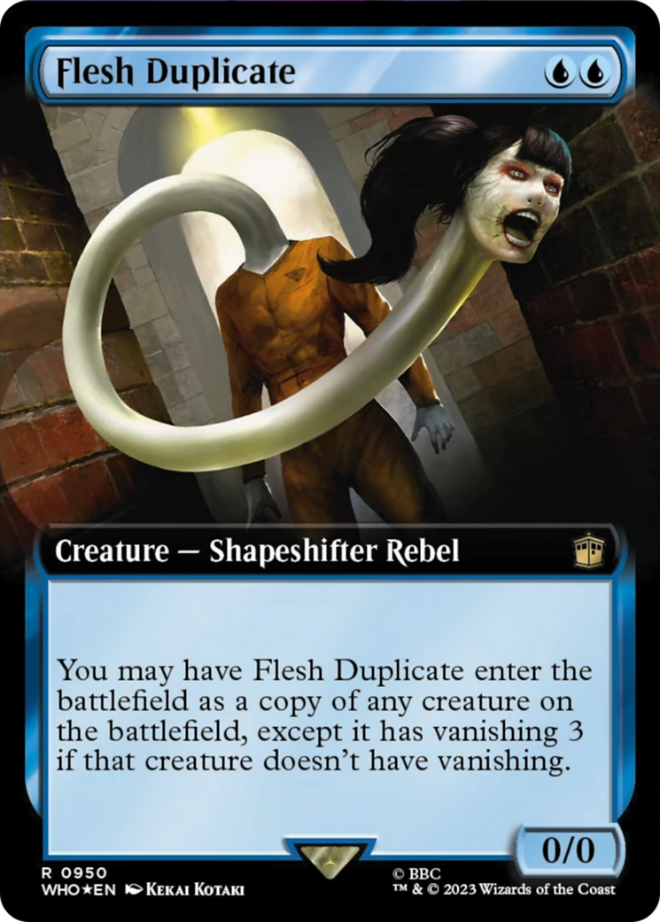 Flesh Duplicate (Extended Art) (Surge Foil) [Doctor Who] | Spectrum Games