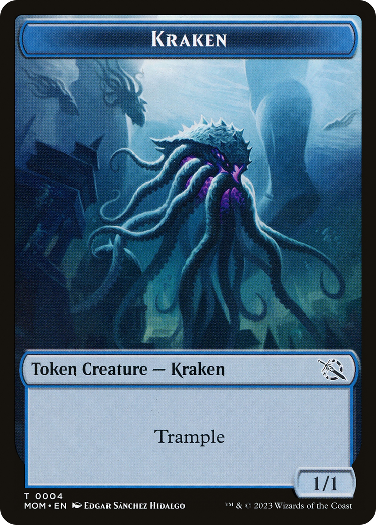 Soldier // Kraken Double-Sided Token [March of the Machine Tokens] | Spectrum Games