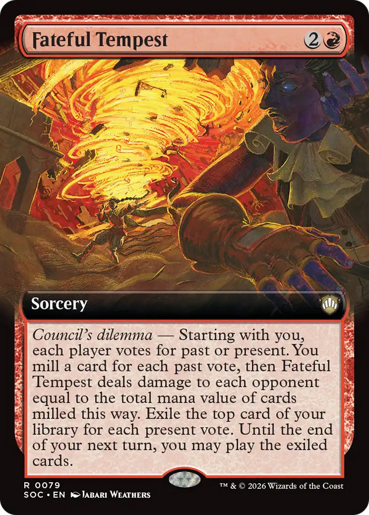 Fateful Tempest (Extended Art) [Secrets of Strixhaven Commander] | Spectrum Games