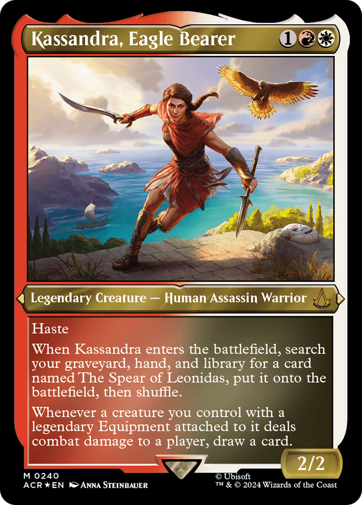 Kassandra, Eagle Bearer (Foil Etched) [Assassin's Creed] | Spectrum Games