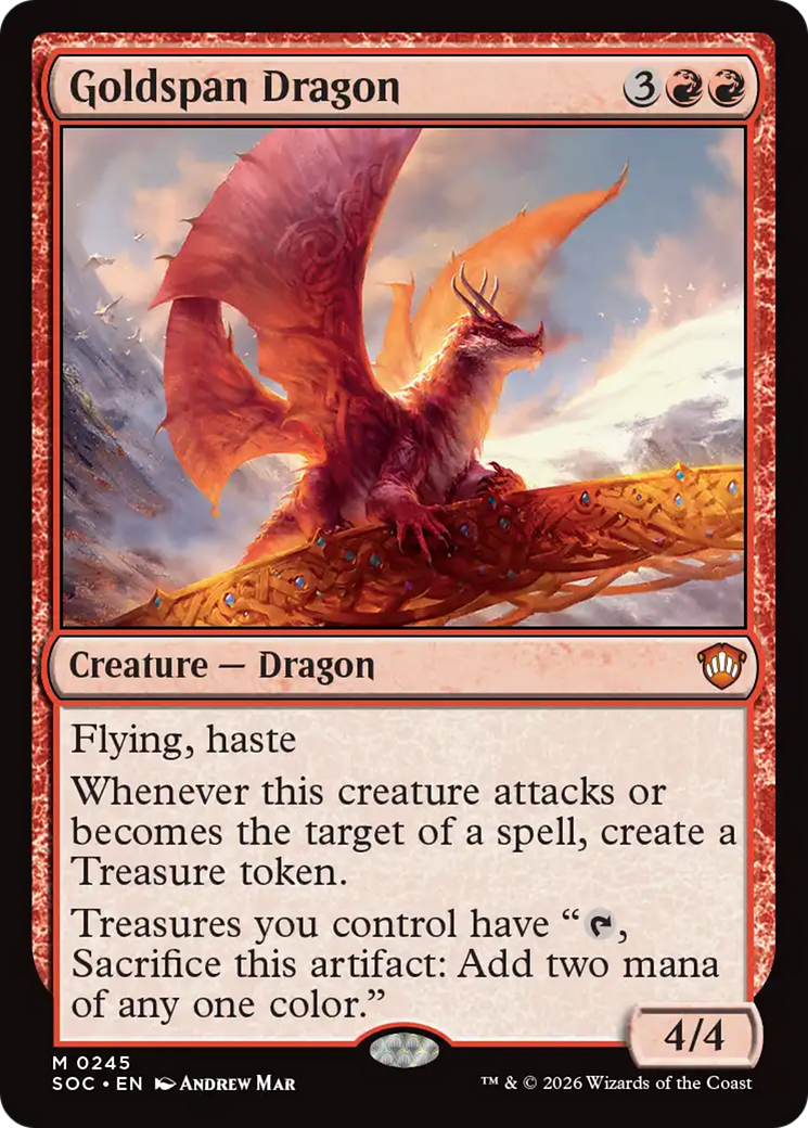 Goldspan Dragon [Secrets of Strixhaven Commander] | Spectrum Games