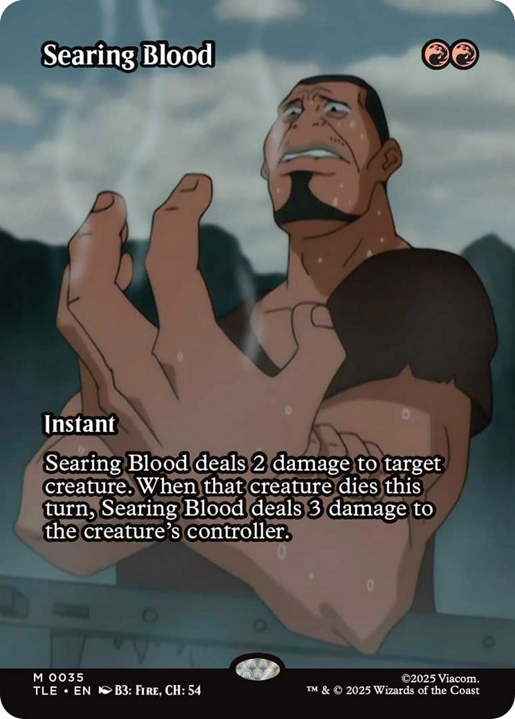 Searing Blood (Borderless) [Avatar: The Last Airbender: Eternal-Legal] | Spectrum Games