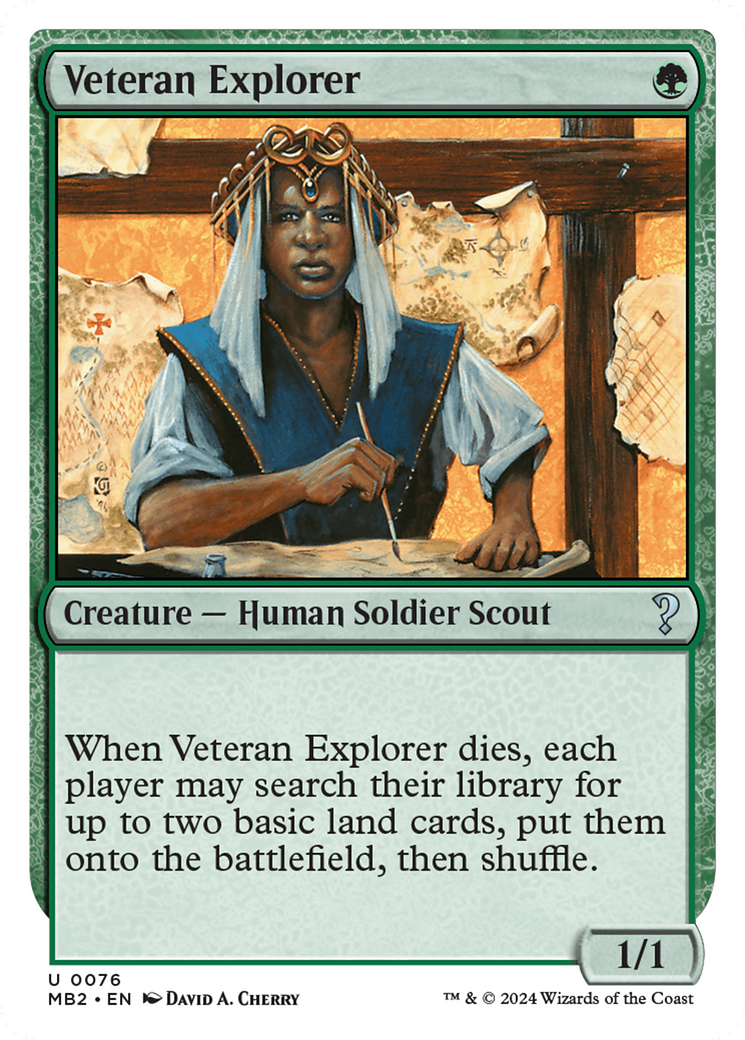 Veteran Explorer (White Border) [Mystery Booster 2] | Spectrum Games