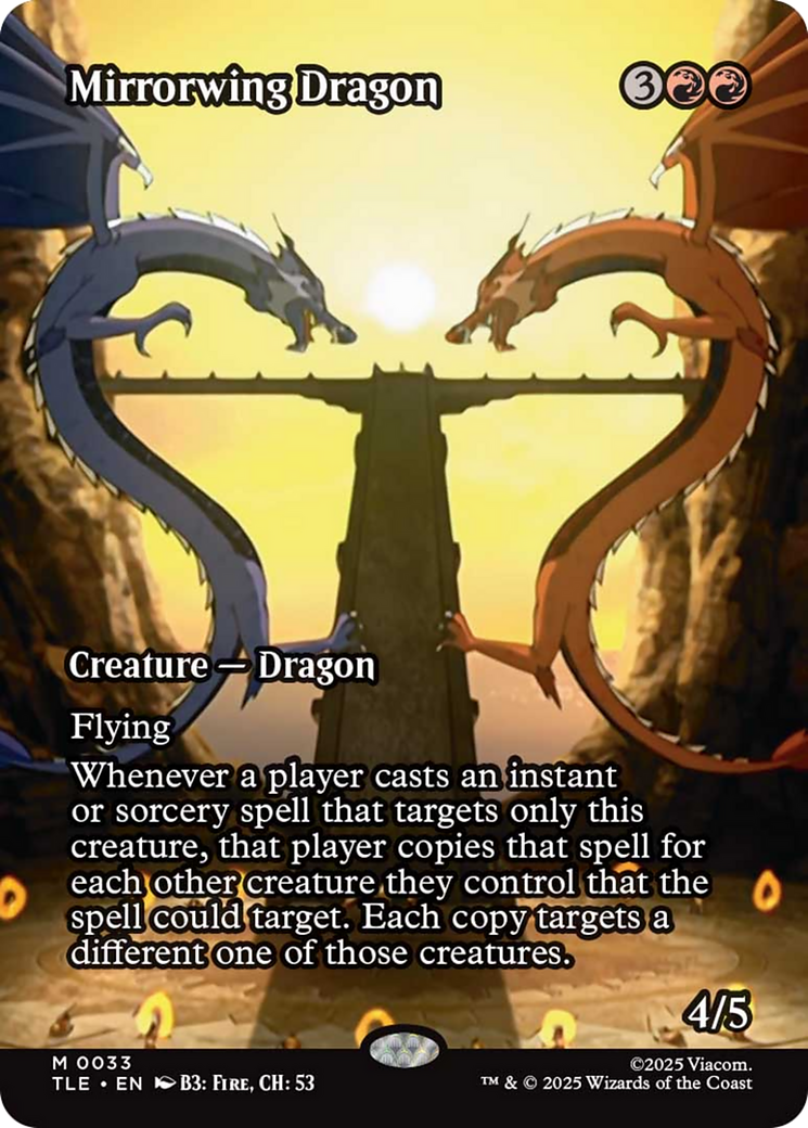 Mirrorwing Dragon (Borderless) [Avatar: The Last Airbender: Eternal-Legal] | Spectrum Games