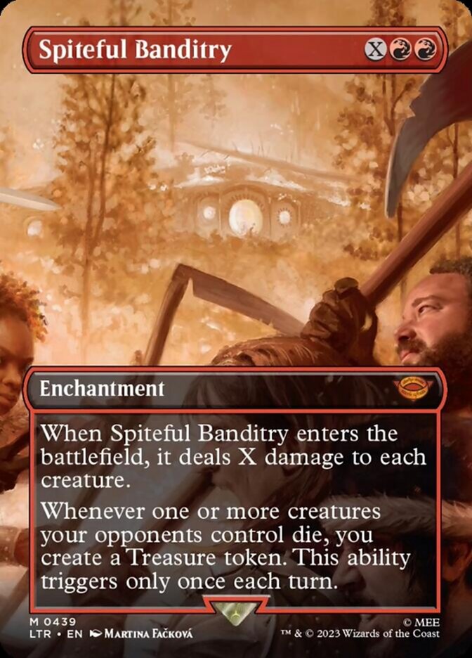 Spiteful Banditry (Borderless Alternate Art) [The Lord of the Rings: Tales of Middle-Earth] | Spectrum Games
