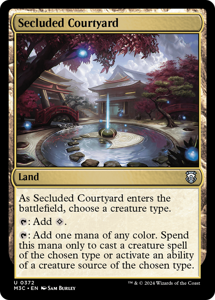 Secluded Courtyard (Ripple Foil) [Modern Horizons 3 Commander] | Spectrum Games