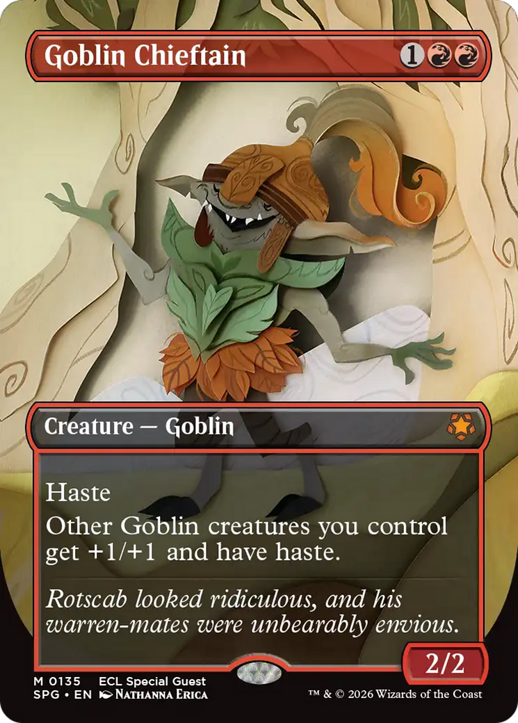 Goblin Chieftain (Borderless) [Lorwyn Eclipsed Special Guests] | Spectrum Games