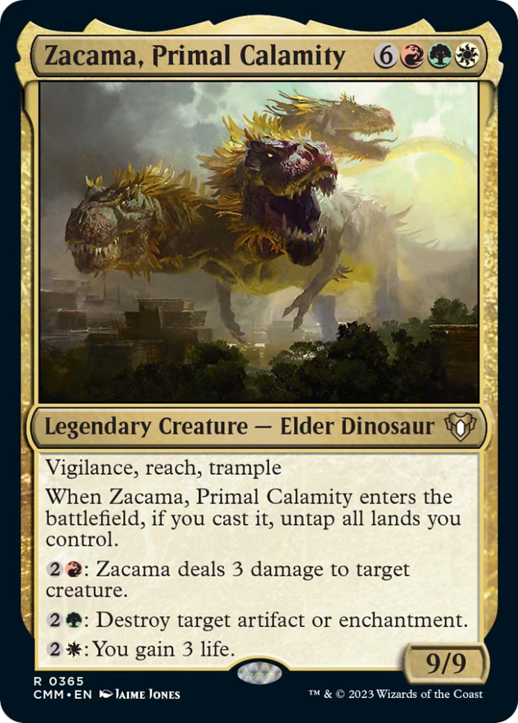 Zacama, Primal Calamity [Commander Masters] | Spectrum Games