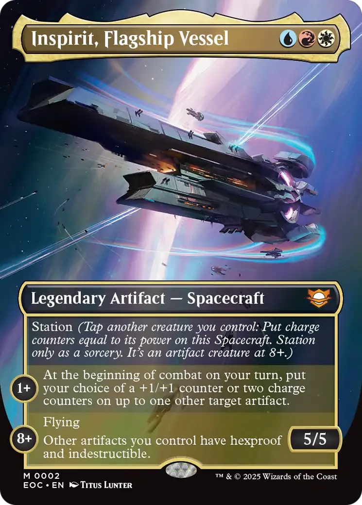 Inspirit, Flagship Vessel (Borderless) [Edge of Eternities Commander] | Spectrum Games