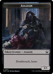 Assassin // Knight (10) Double-Sided Token [March of the Machine Commander Tokens] | Spectrum Games
