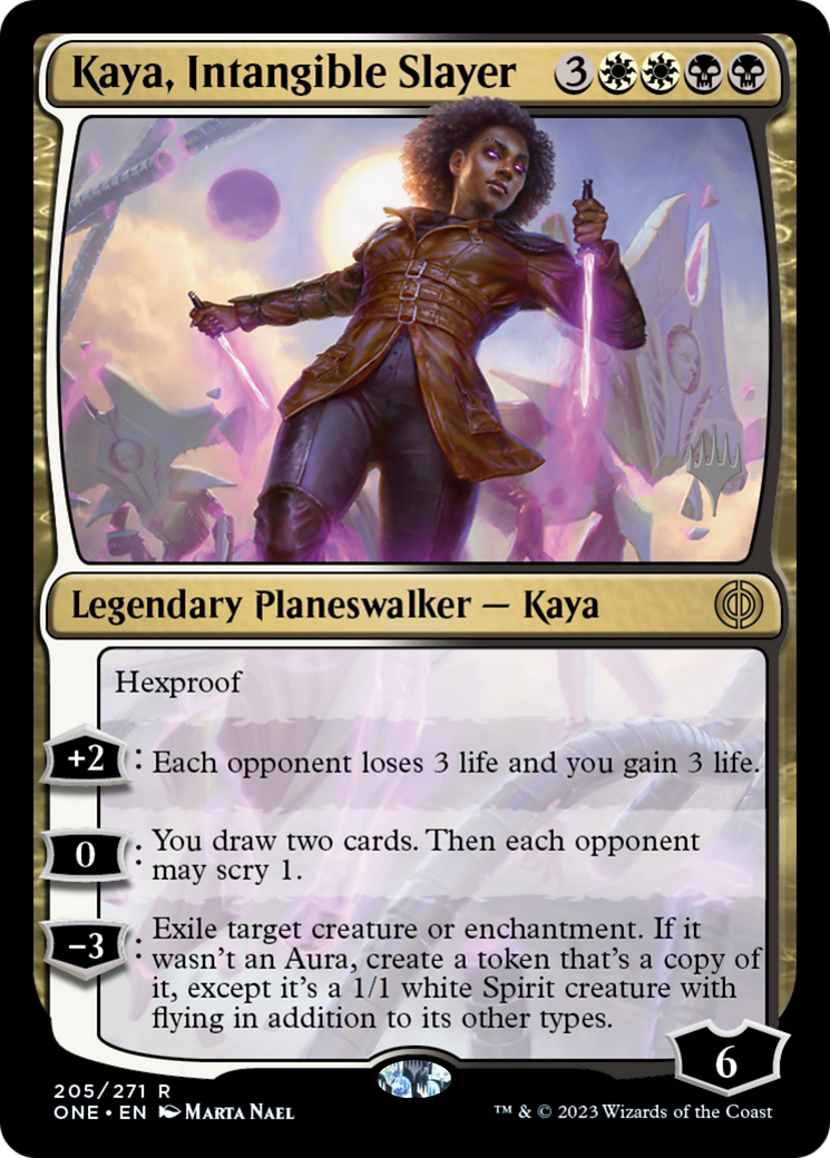 Kaya, Intangible Slayer (Promo Pack) [Phyrexia: All Will Be One Promos] | Spectrum Games