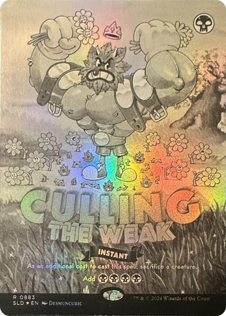 Culling the Weak (Black & White Foil) [Secret Lair Drop Series] | Spectrum Games