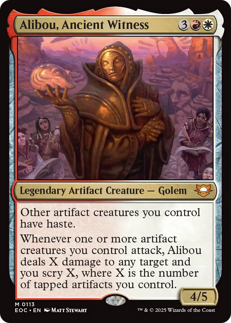 Alibou, Ancient Witness [Edge of Eternities Commander] | Spectrum Games