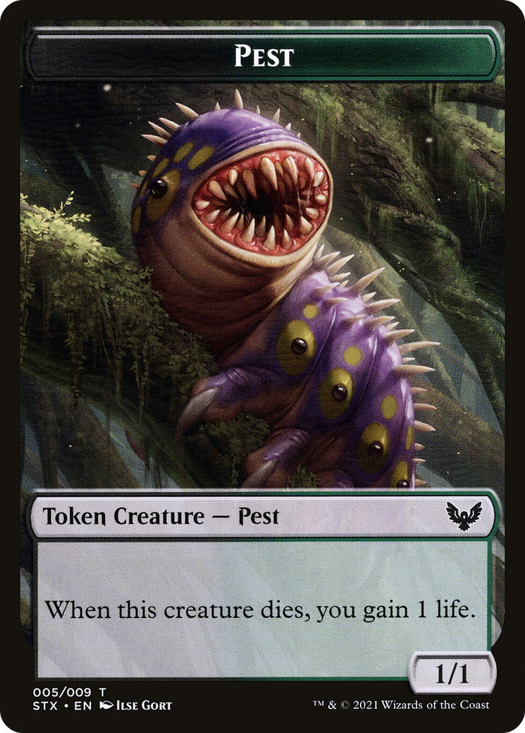 Pest // Jace, Telepath Unbound Emblem Double-Sided Token [Secret Lair: From Cute to Brute Tokens] | Spectrum Games