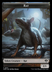 City's Blessing // Rat Double-Sided Token [Commander Masters Tokens] | Spectrum Games