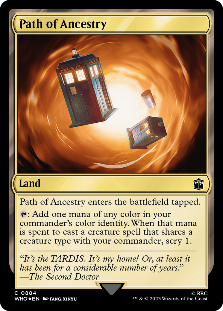 Path of Ancestry (Surge Foil) [Doctor Who] | Spectrum Games