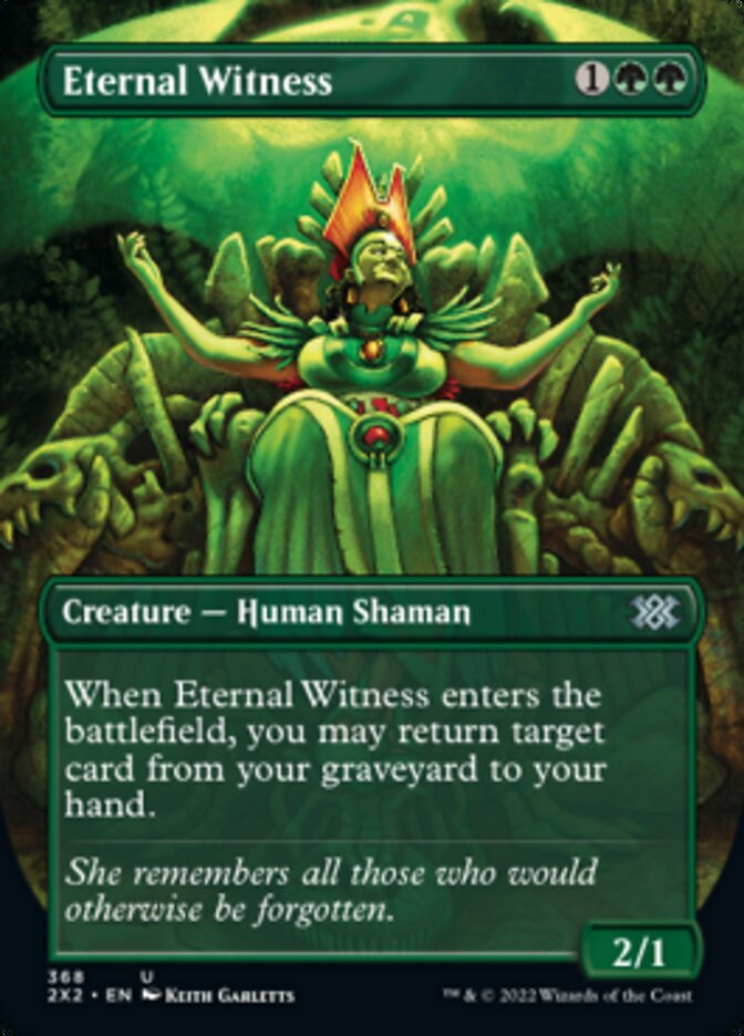 Eternal Witness (Borderless Alternate Art) [Double Masters 2022] | Spectrum Games