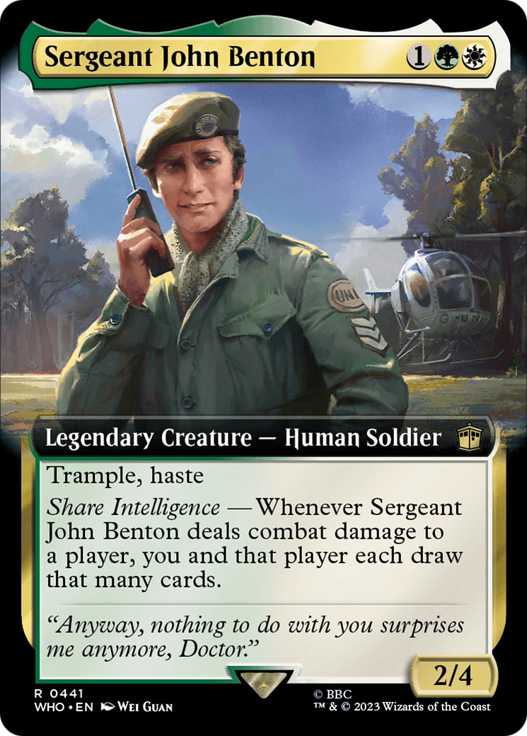 Sergeant John Benton (Extended Art) [Doctor Who] | Spectrum Games