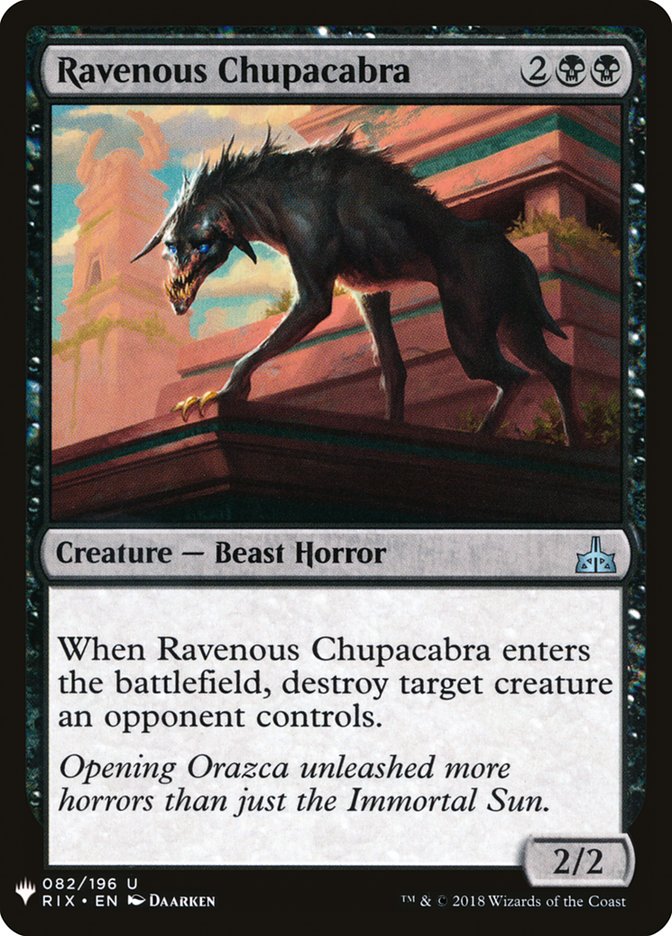 Ravenous Chupacabra [Mystery Booster] | Spectrum Games