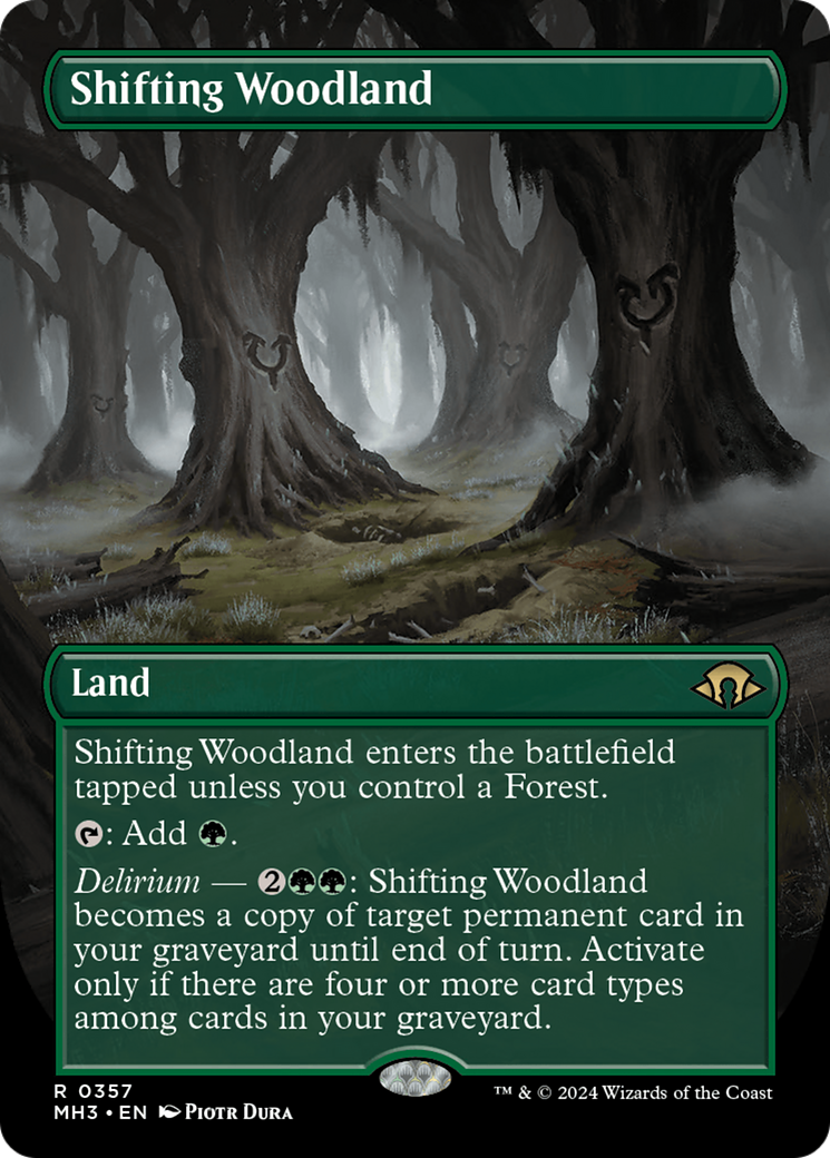 Shifting Woodland (Borderless) [Modern Horizons 3] | Spectrum Games