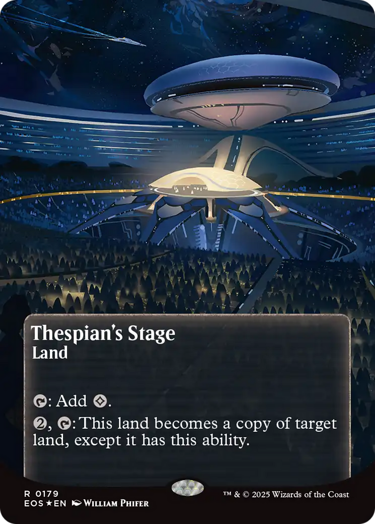 Thespian's Stage (0179) (Borderless) (Galaxy Foil) [Edge of Eternities: Stellar Sights] | Spectrum Games