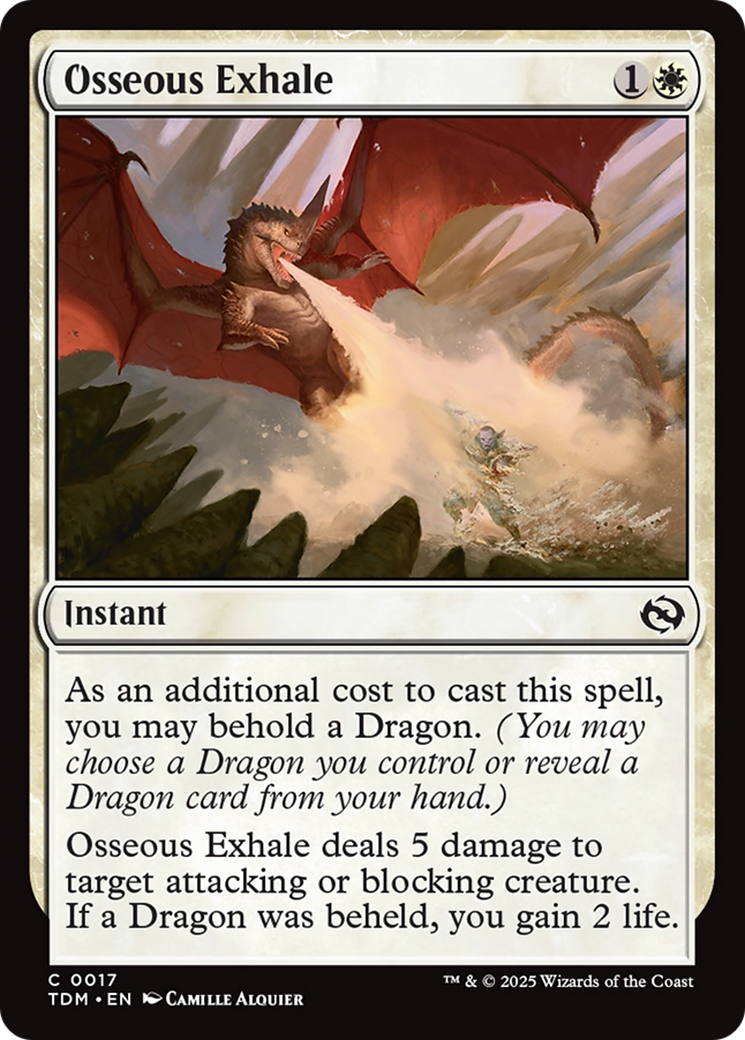 Osseous Exhale [Tarkir: Dragonstorm] | Spectrum Games