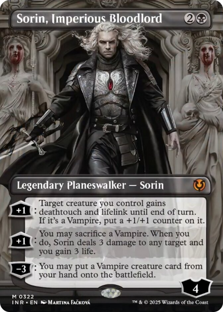 Sorin, Imperious Bloodlord (Borderless) [Innistrad Remastered] | Spectrum Games