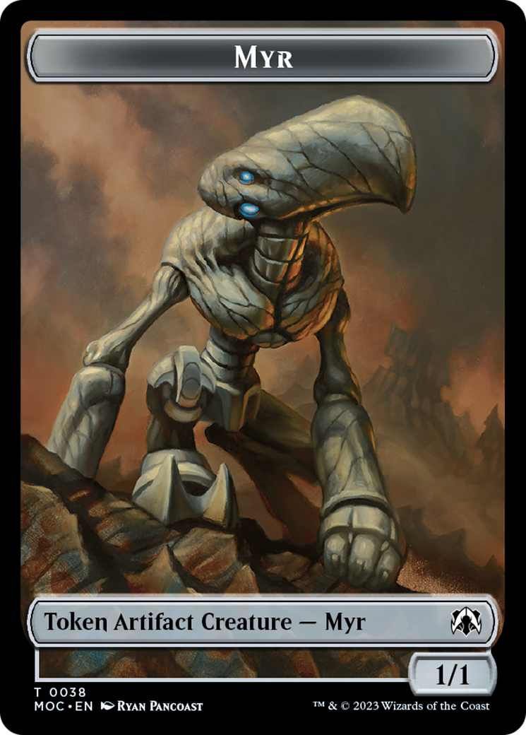 Phyrexian Germ // Myr Double-Sided Token [March of the Machine Commander Tokens] | Spectrum Games