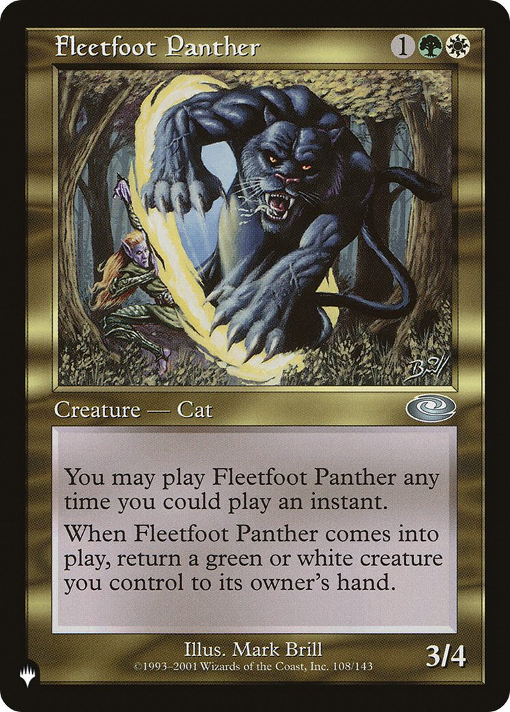 Fleetfoot Panther [The List] | Spectrum Games