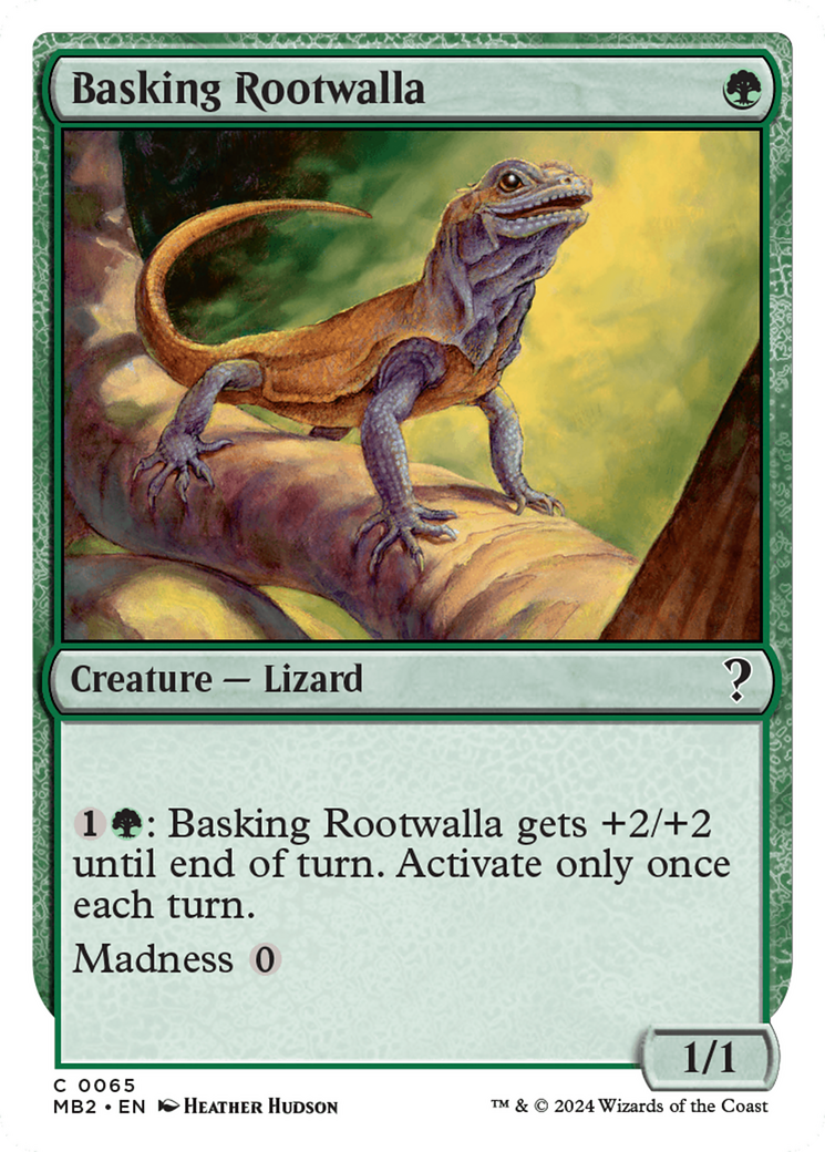 Basking Rootwalla (White Border) [Mystery Booster 2] | Spectrum Games