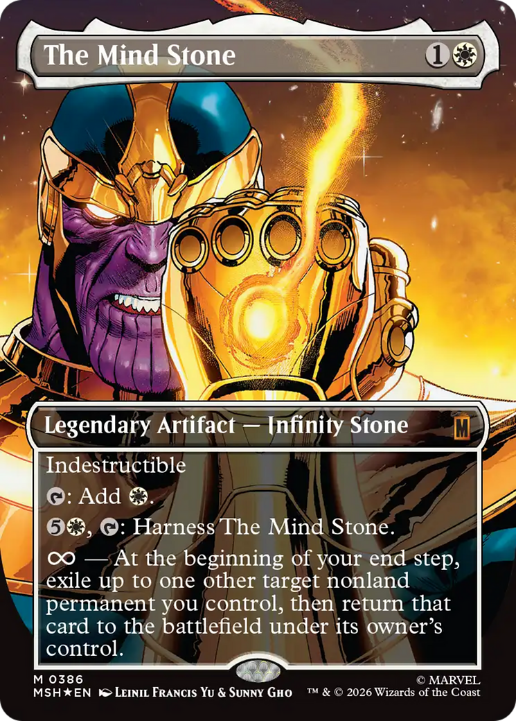 The Mind Stone (Borderless) [Marvel Super Heroes] | Spectrum Games