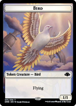 Zombie // Bird Double-Sided Token [Dominaria Remastered Tokens] | Spectrum Games