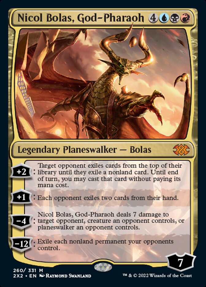 Nicol Bolas, God-Pharaoh [Double Masters 2022] | Spectrum Games