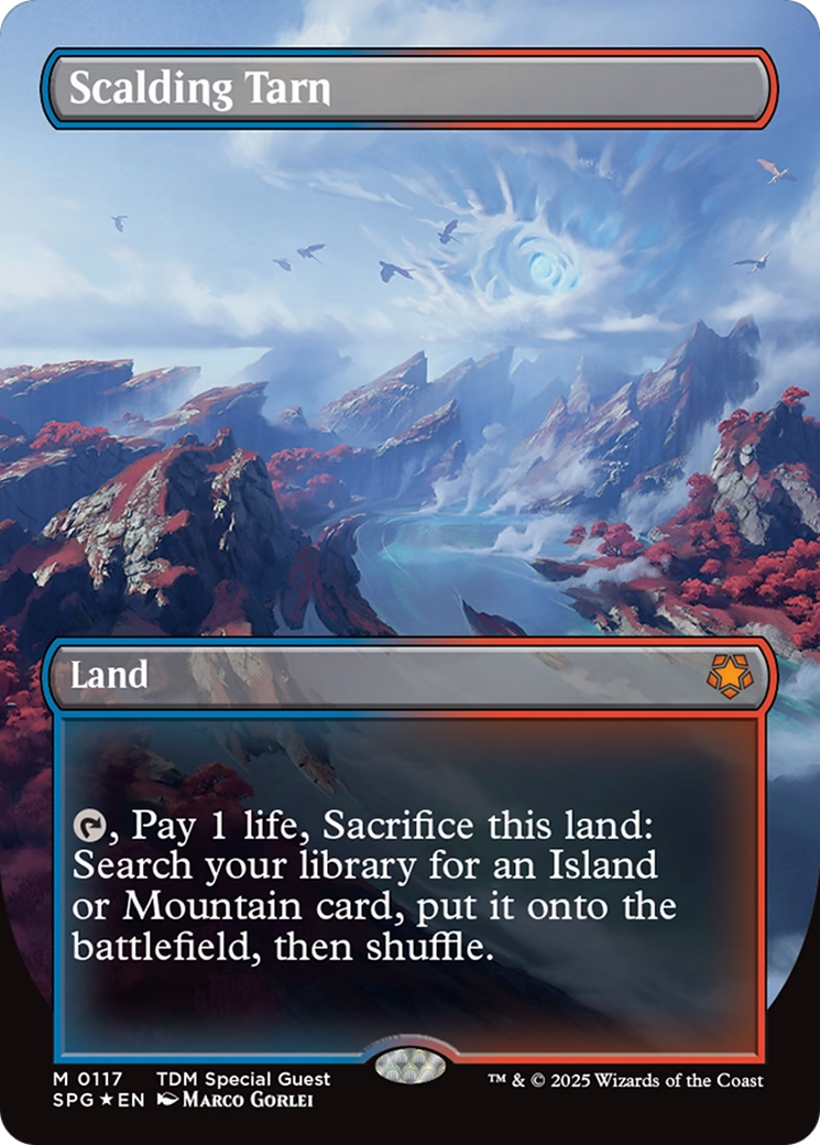 Scalding Tarn (Borderless) (Dragonscale Foil) [Tarkir: Dragonstorm Special Guests] | Spectrum Games