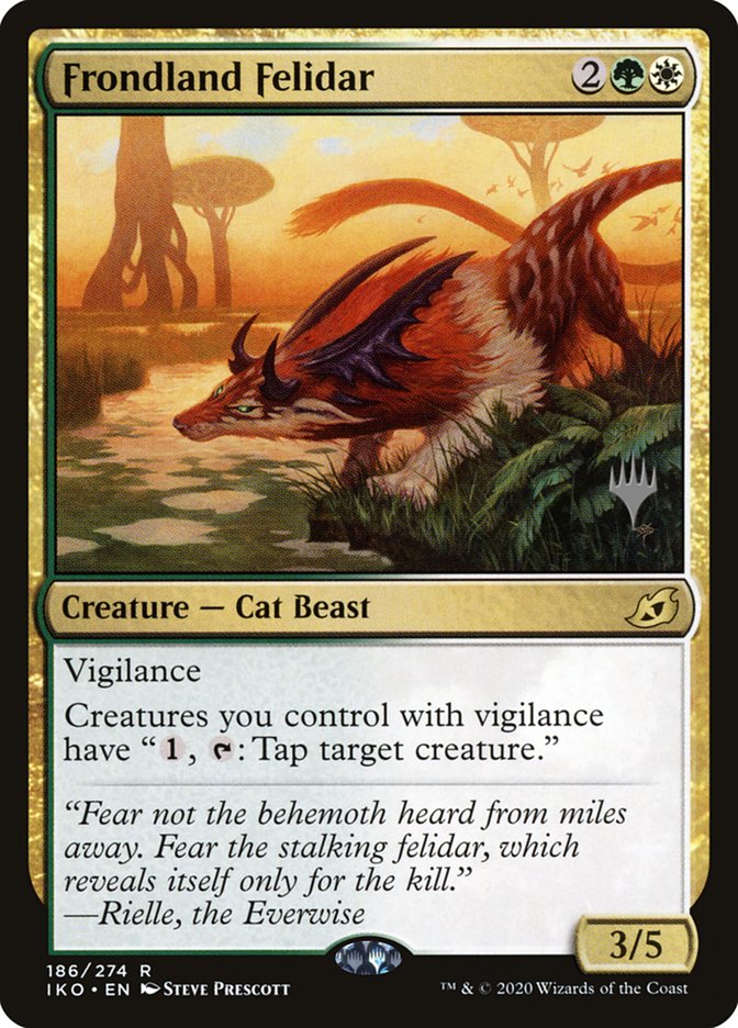 Frondland Felidar (Promo Pack) [Ikoria: Lair of Behemoths Promos] | Spectrum Games