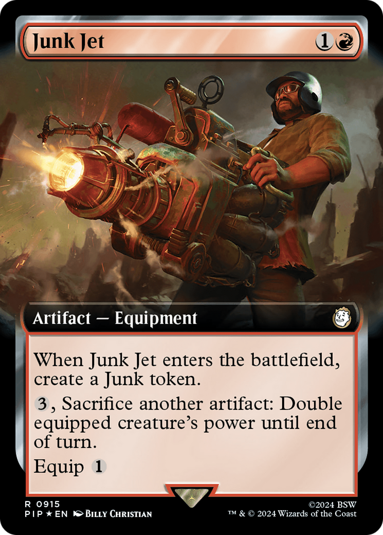 Junk Jet (Extended Art) (Surge Foil) [Fallout] | Spectrum Games