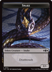 Snake // Myr Double-Sided Token [Tarkir: Dragonstorm Commander Tokens] | Spectrum Games