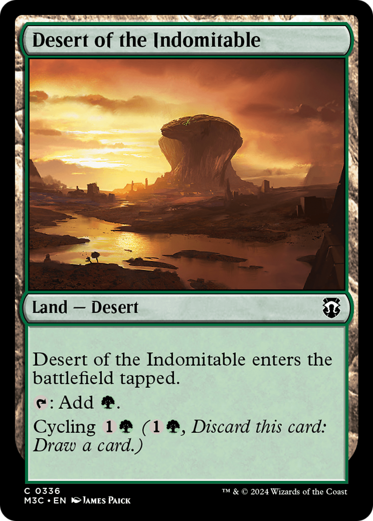 Desert of the Indomitable (Ripple Foil) [Modern Horizons 3 Commander] | Spectrum Games