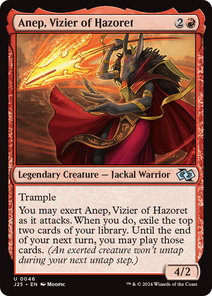 Anep, Vizier of Hazoret (Anime) [Foundations Jumpstart] | Spectrum Games