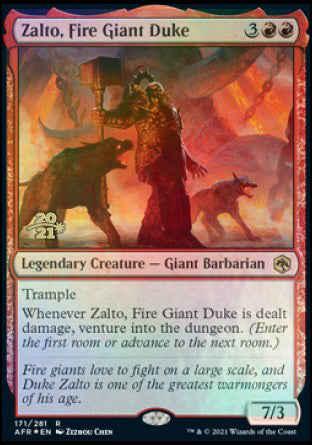 Zalto, Fire Giant Duke [Dungeons & Dragons: Adventures in the Forgotten Realms Prerelease Promos] | Spectrum Games