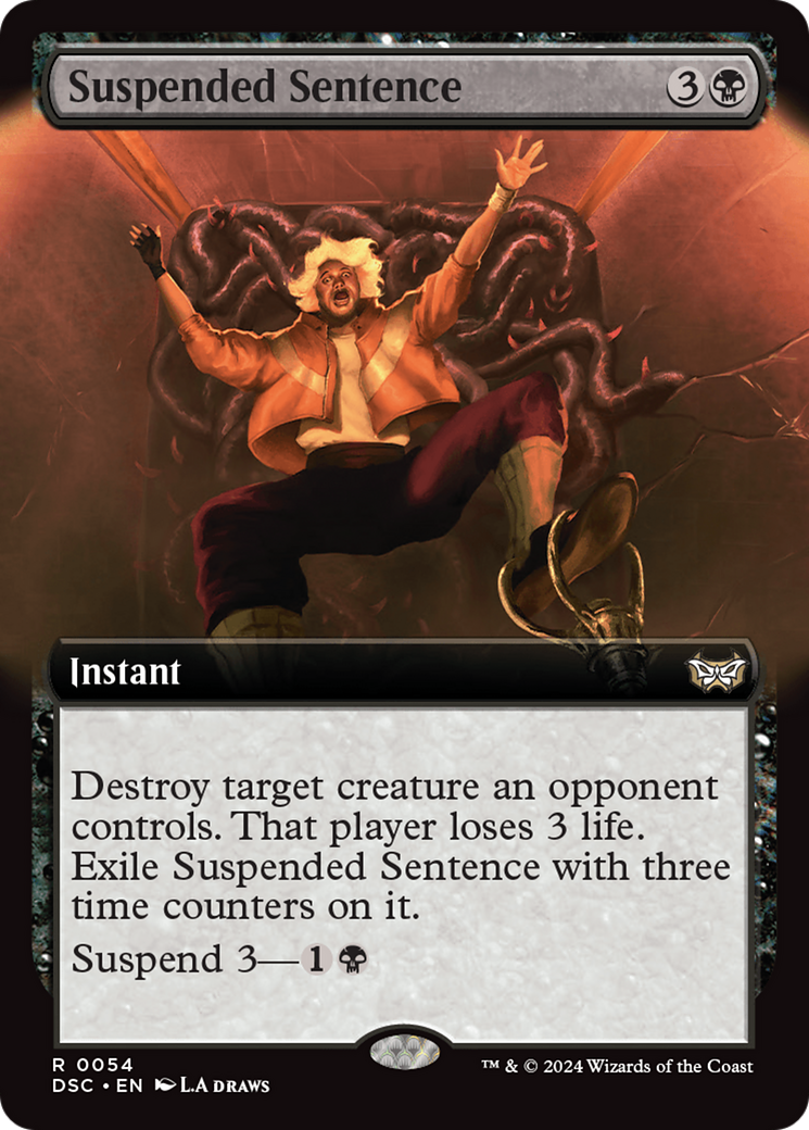 Suspended Sentence (Extended Art) [Duskmourn: House of Horror Commander] | Spectrum Games