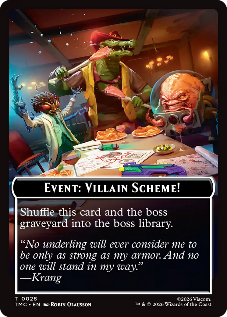 Event: Villain Scheme! [Teenage Mutant Ninja Turtles Commander Tokens] | Spectrum Games