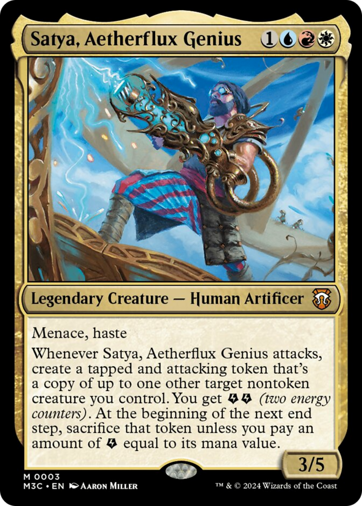 Satya, Aetherflux Genius [Modern Horizons 3 Commander] | Spectrum Games