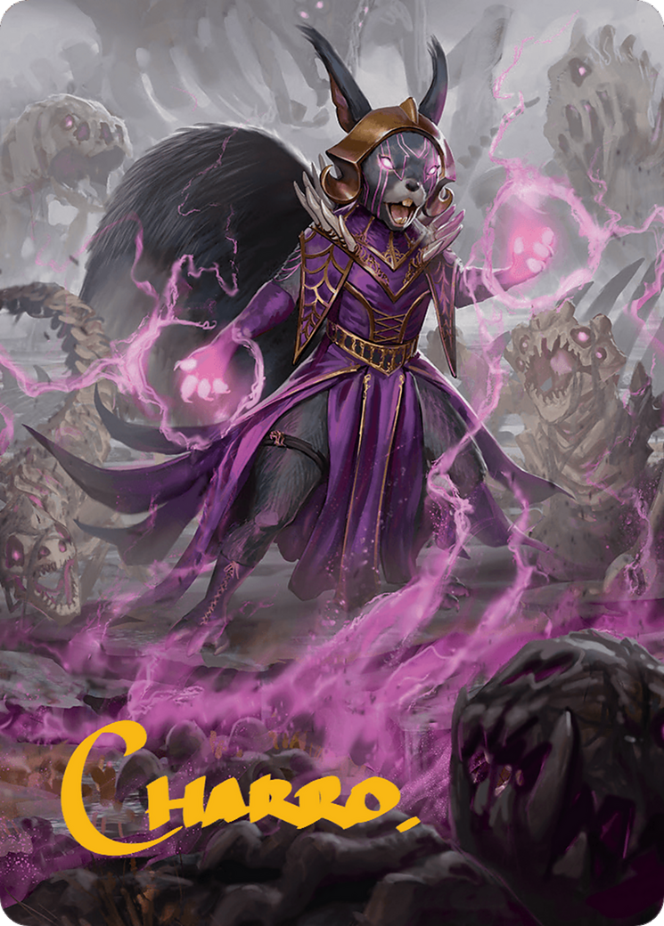 Liliana of the Dark Realms Art Card (Gold-Stamped Signature) [Bloomburrow Art Series] | Spectrum Games