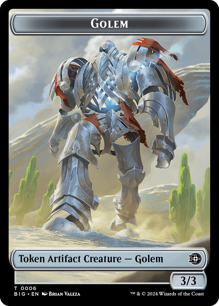 Golem Token [Outlaws of Thunder Junction: The Big Score Tokens] | Spectrum Games