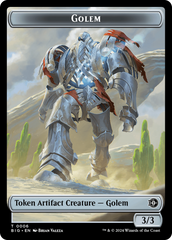 Golem // Plot Double-Sided Token [Outlaws of Thunder Junction: The Big Score Tokens] | Spectrum Games